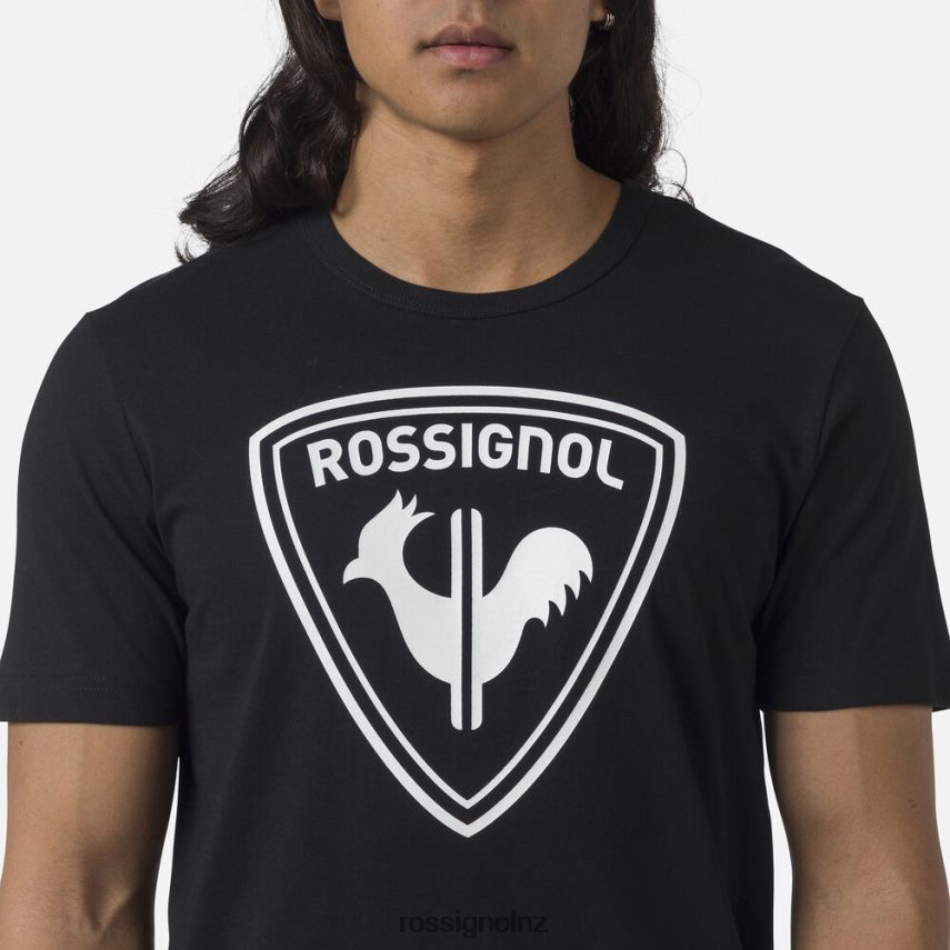 NZ Rossignol Men Logo Tee Black F222Z21 Tops