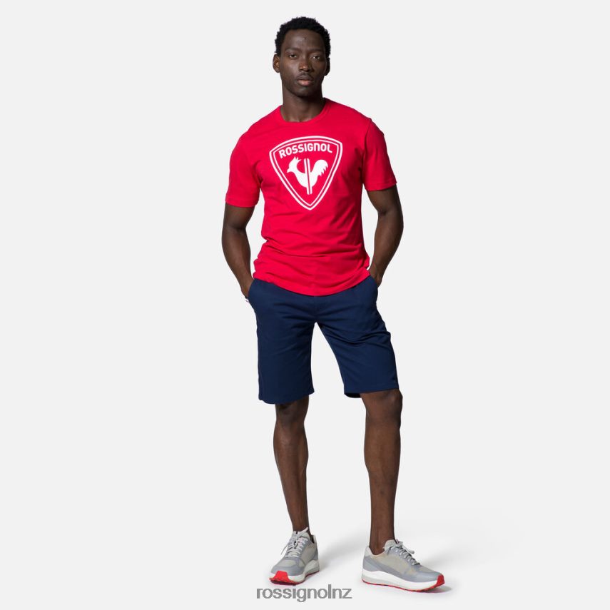 NZ Rossignol Men Logo Tee Carmin F222Z2128 Tops