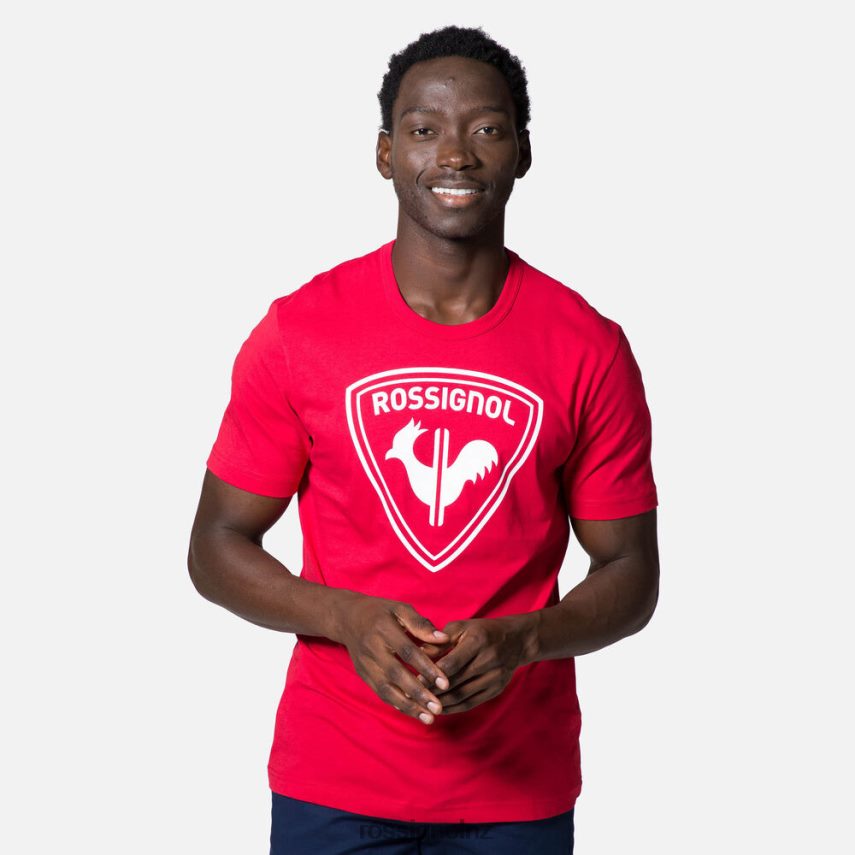NZ Rossignol Men Logo Tee Carmin F222Z2128 Tops