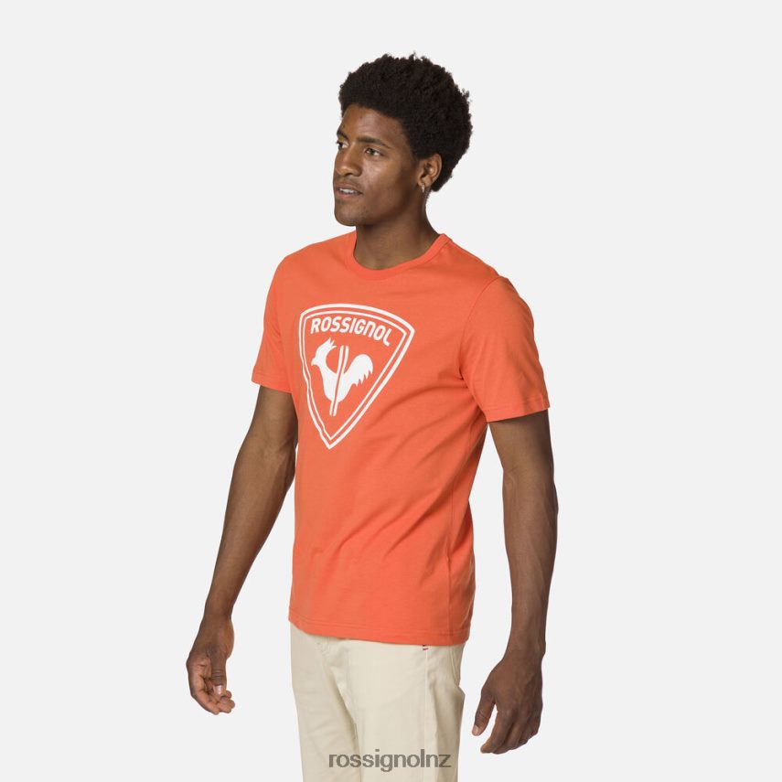 NZ Rossignol Men Logo Tee Flameorange F222Z2492 Tops