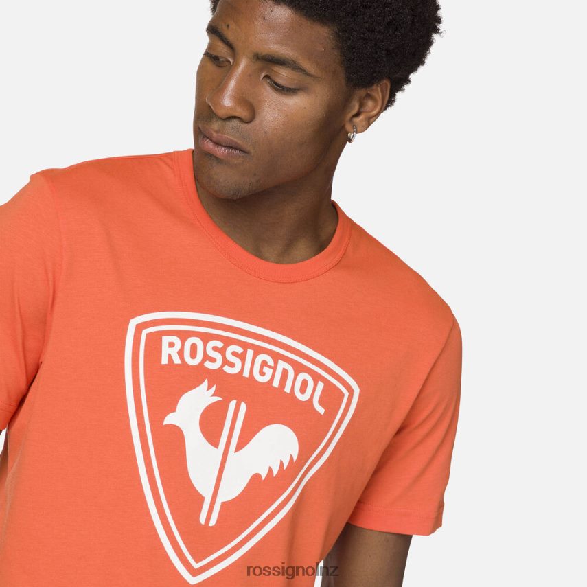 NZ Rossignol Men Logo Tee Flameorange F222Z2492 Tops