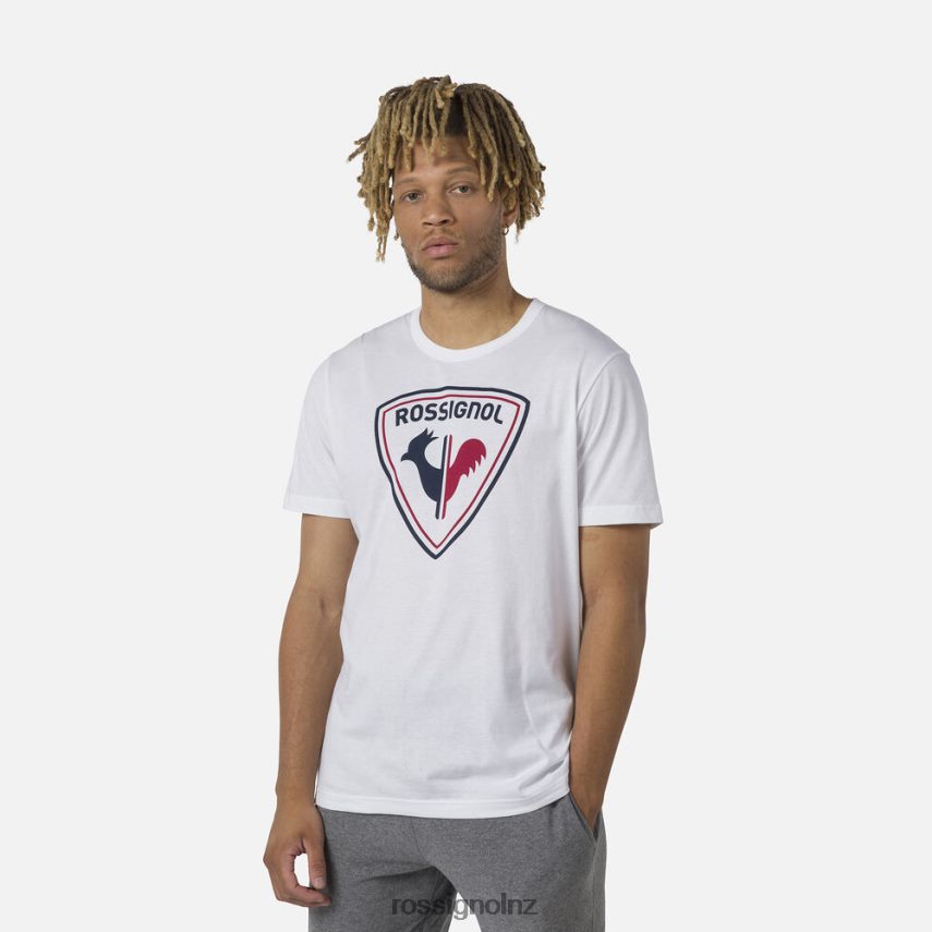 NZ Rossignol Men Logo Tee White F222Z217 Tops