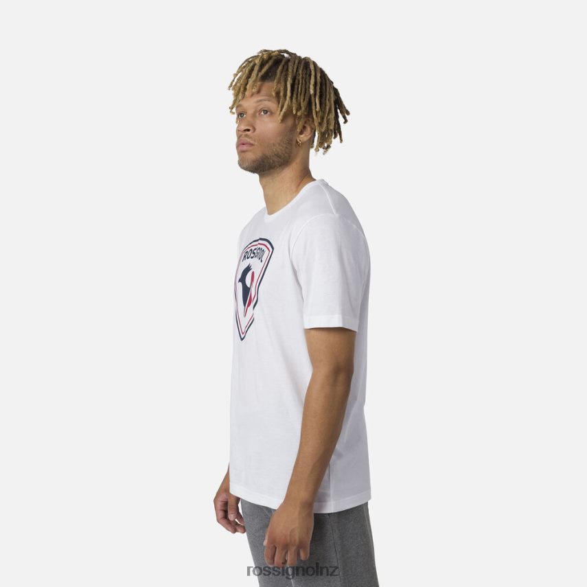 NZ Rossignol Men Logo Tee White F222Z217 Tops