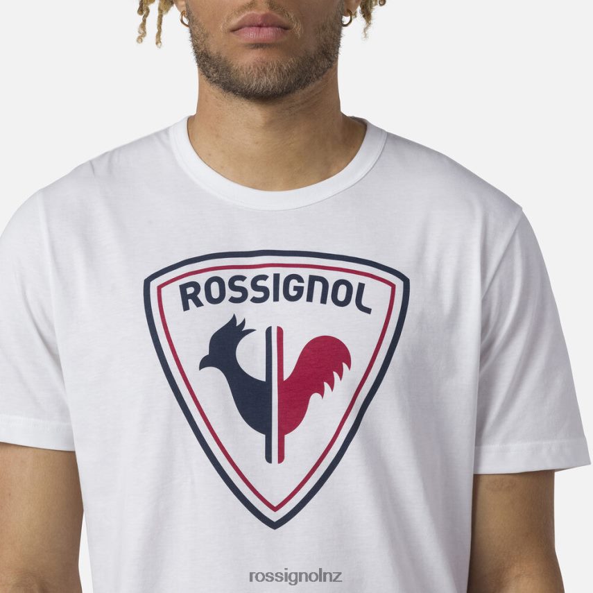 NZ Rossignol Men Logo Tee White F222Z217 Tops