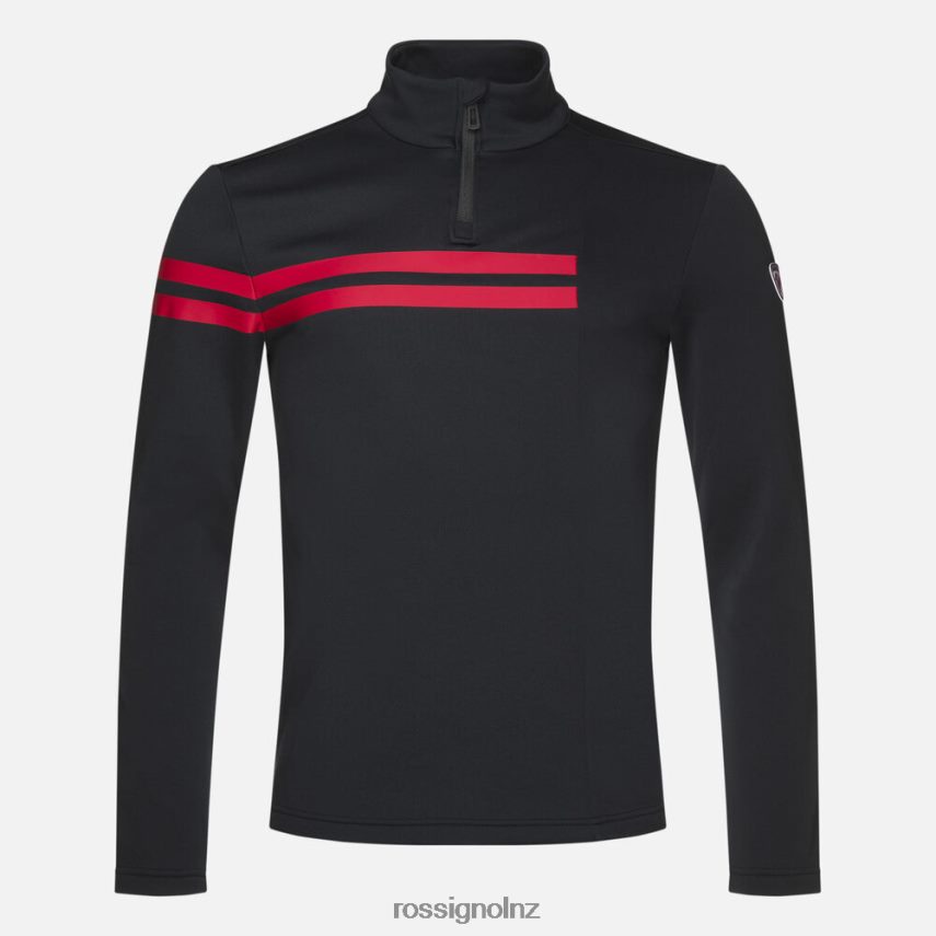 NZ Rossignol Men Resort Half-Zip Top Black F222Z2607 Tops