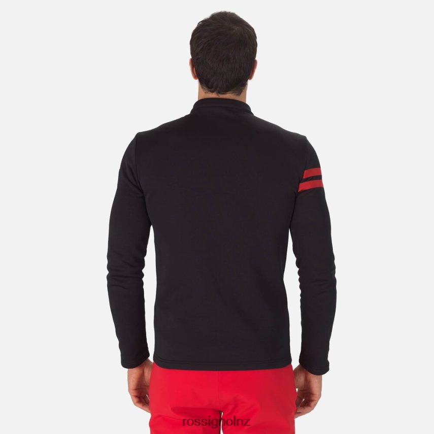 NZ Rossignol Men Resort Half-Zip Top Black F222Z2607 Tops