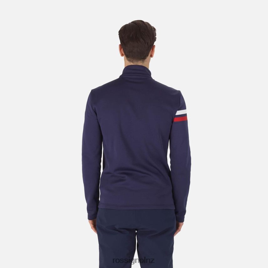 NZ Rossignol Men Resort Half-Zip Top Darknavy F222Z2675 Tops
