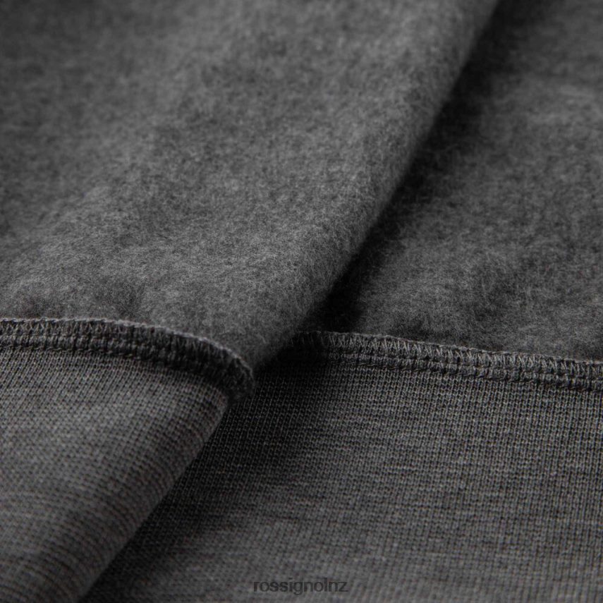 NZ Rossignol Men Full-Zip Hooded Logo Fleece Sweatshirt Heathergrey F222Z2376 Tops