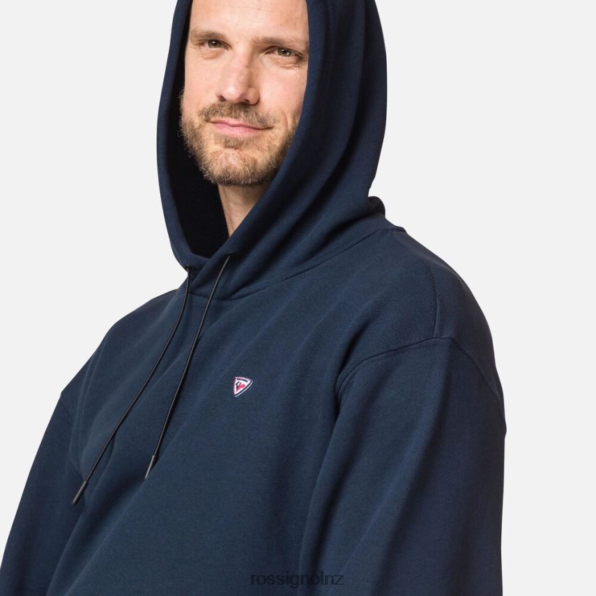 NZ Rossignol Men Hooded Sweatshirt Dark Navy F222Z274 Tops