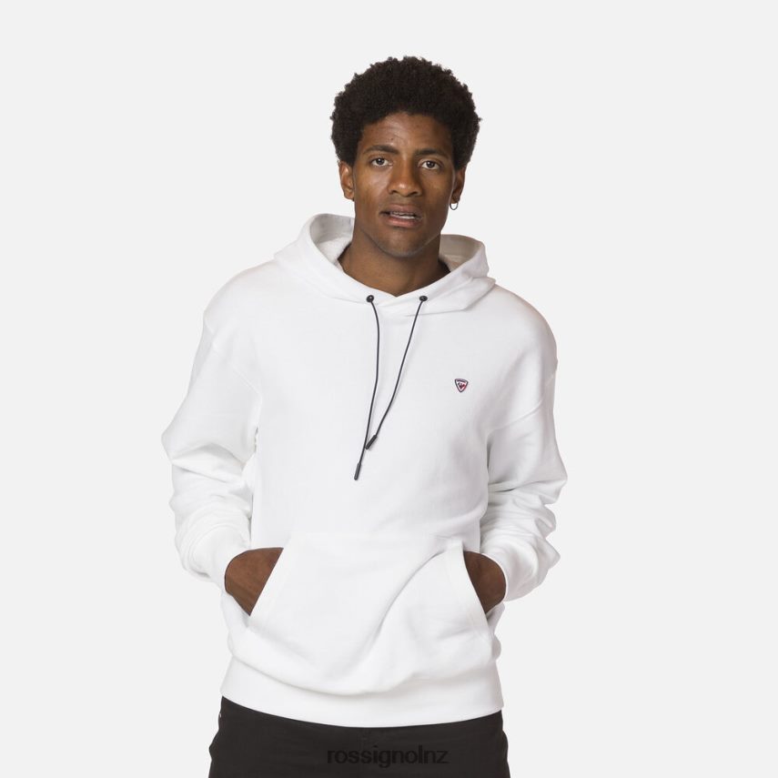 NZ Rossignol Men Hooded Sweatshirt White F222Z2493 Tops