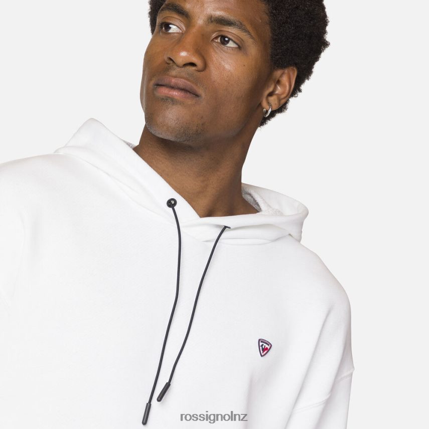NZ Rossignol Men Hooded Sweatshirt White F222Z2493 Tops