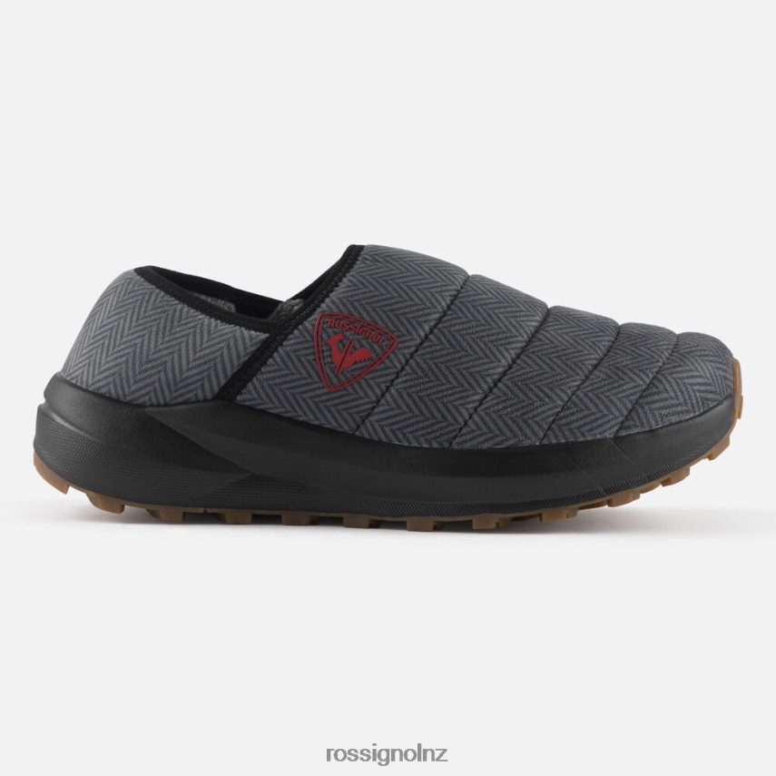 NZ Rossignol Unisex Chalet Winter Slippers Black F222Z231 Footwear