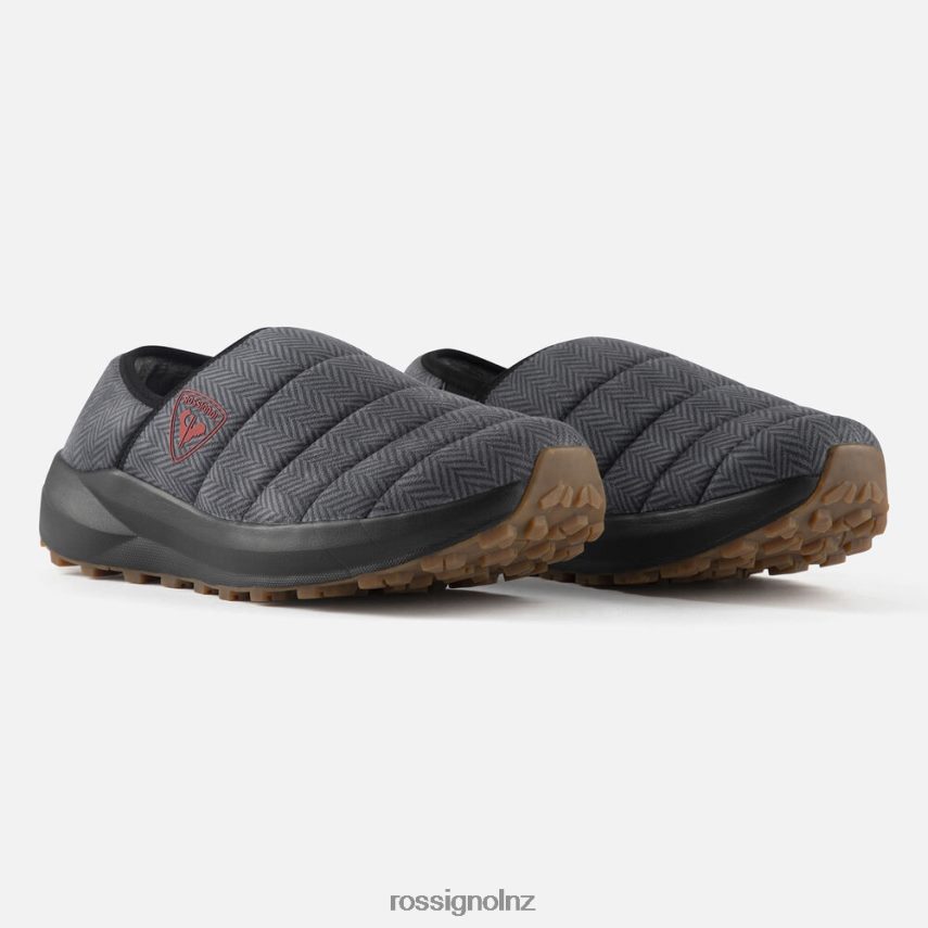 NZ Rossignol Unisex Chalet Winter Slippers Black F222Z231 Footwear