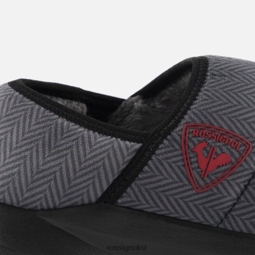 NZ Rossignol Unisex Chalet Winter Slippers Black F222Z231 Footwear