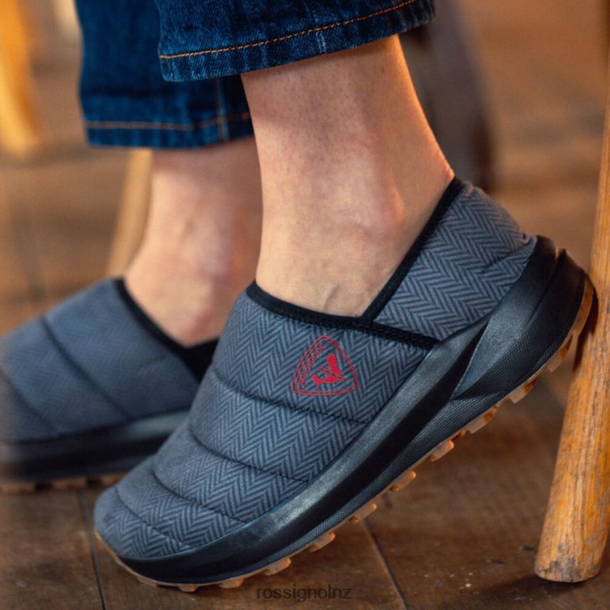 NZ Rossignol Unisex Chalet Winter Slippers Black F222Z231 Footwear