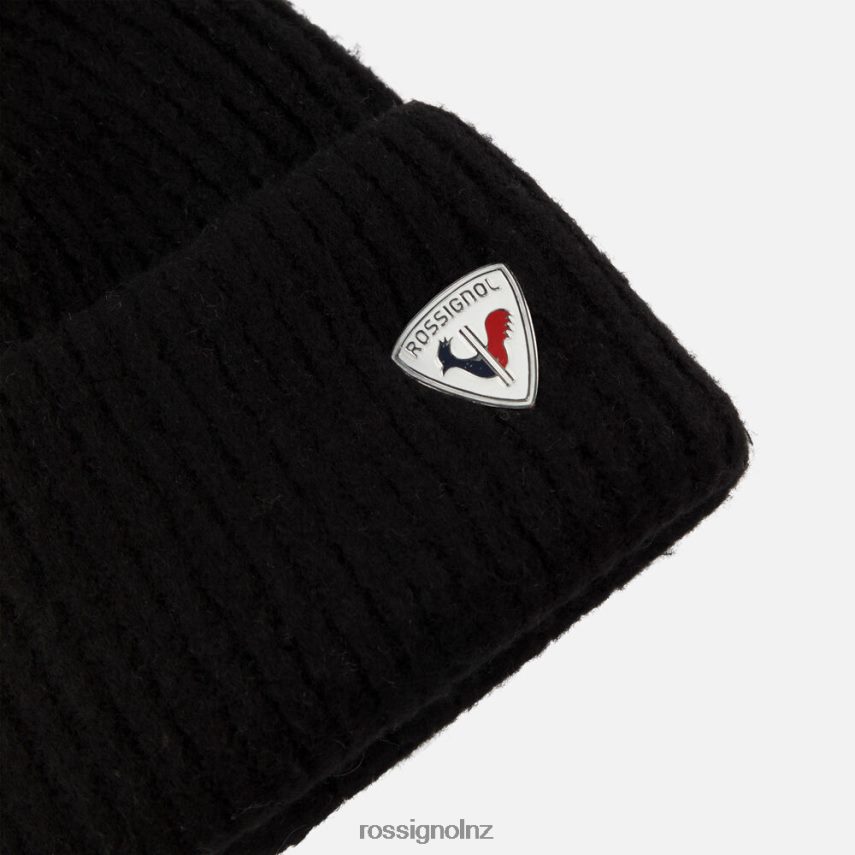 NZ Rossignol Women Opal Beanie Black F222Z2983 Accessories