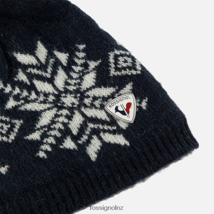 NZ Rossignol Women Snowflake Beanie Darknavy F222Z2726 Accessories
