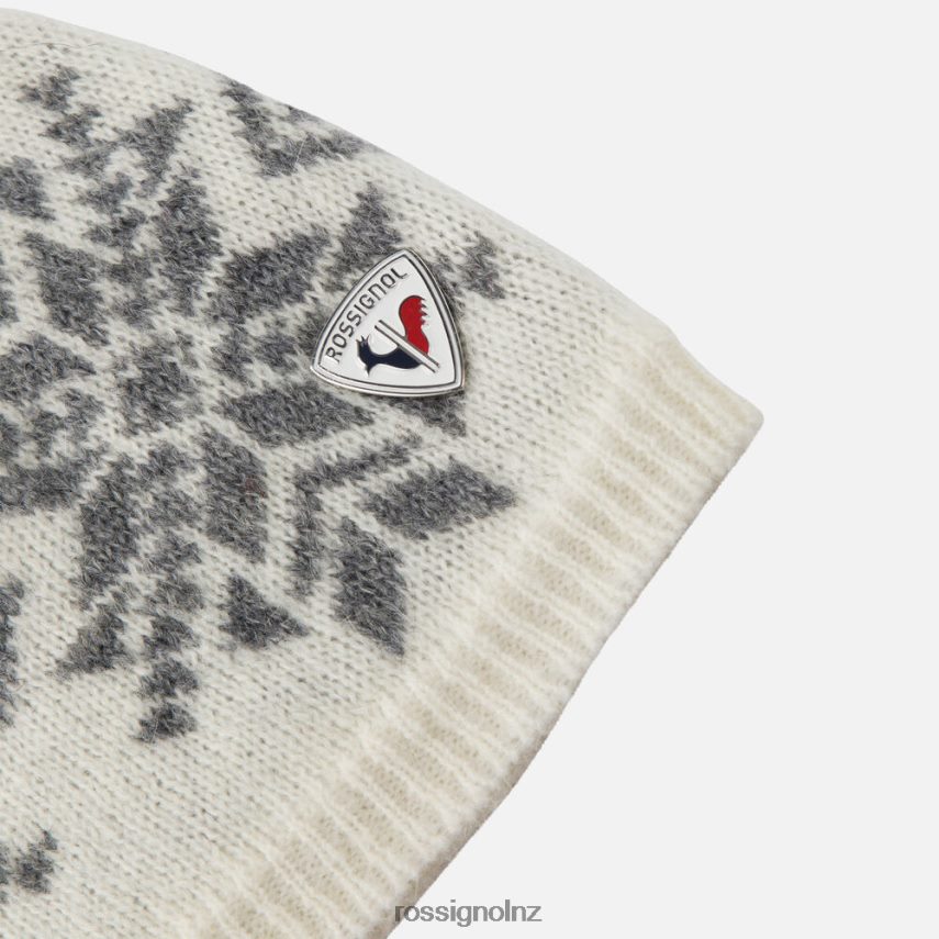 NZ Rossignol Women Snowflake Beanie White F222Z2719 Accessories