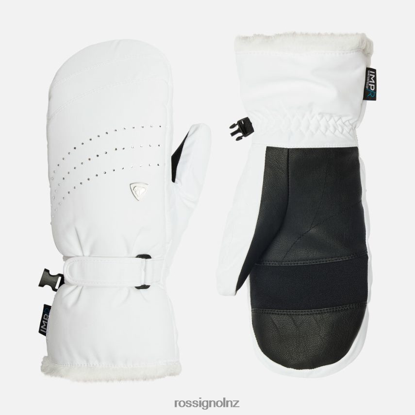 NZ Rossignol Women Famous Waterproof Ski Mittens White F222Z2934 Accessories