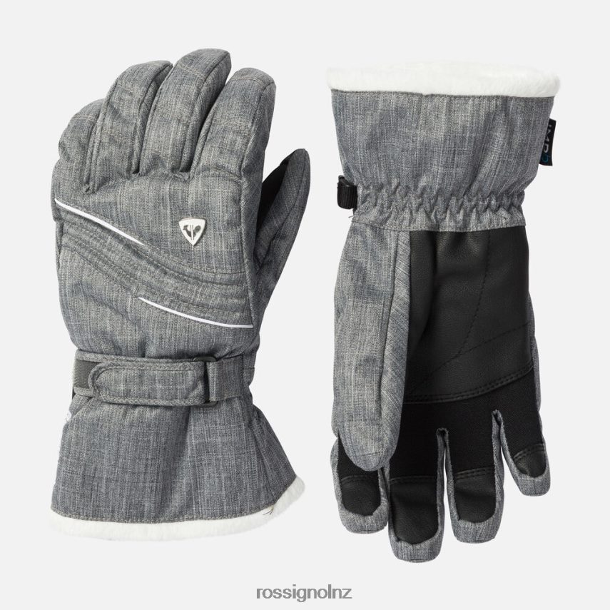 NZ Rossignol Women Saphir Waterproof Gloves Heathergrey F222Z21109 Accessories