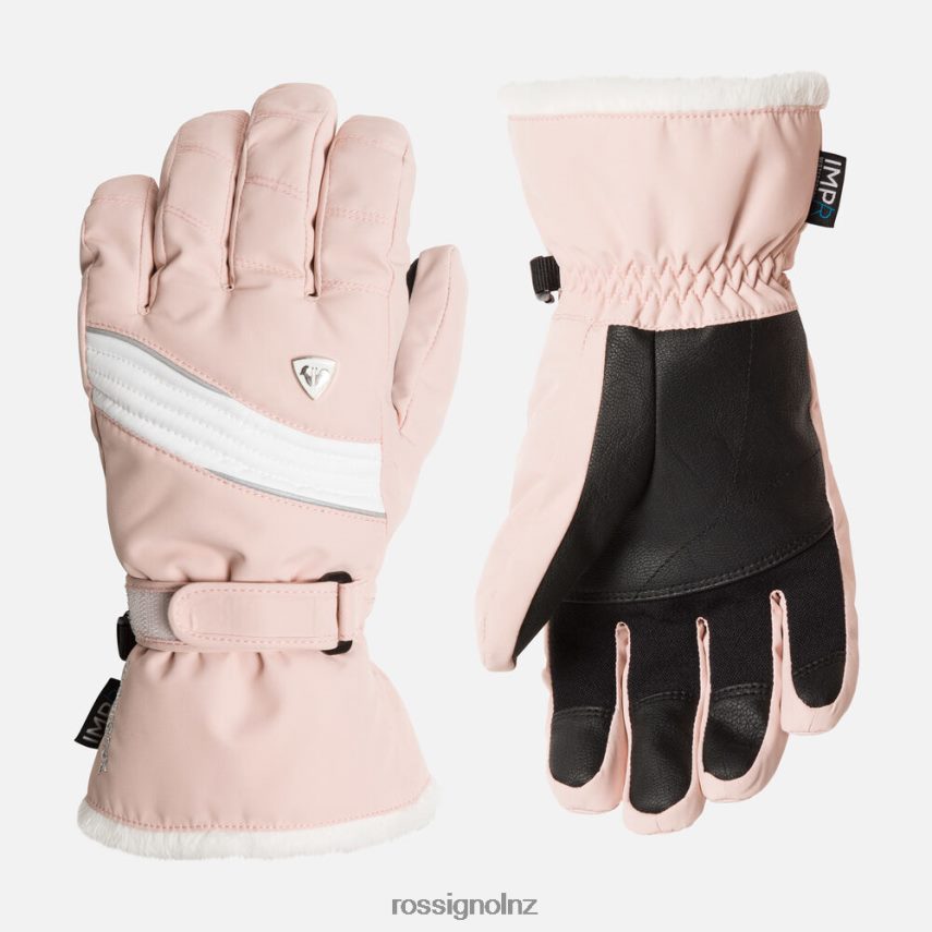 NZ Rossignol Women Saphir Waterproof Gloves Powderpink F222Z21126 Accessories