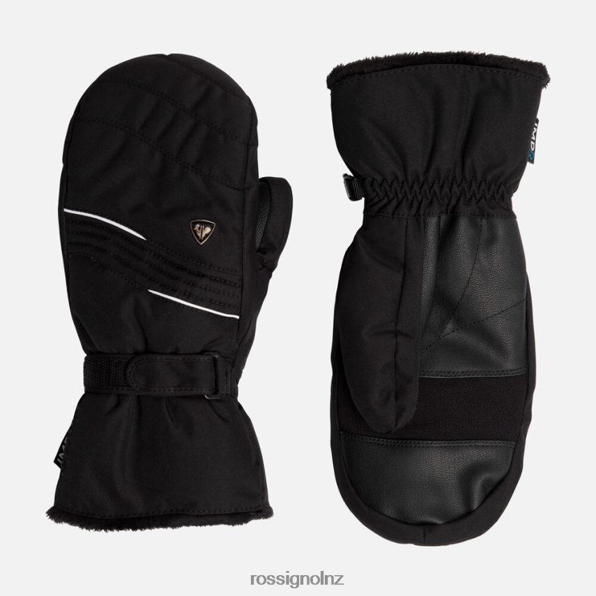 NZ Rossignol Women Saphir Waterproof Mittens Black F222Z21096 Accessories