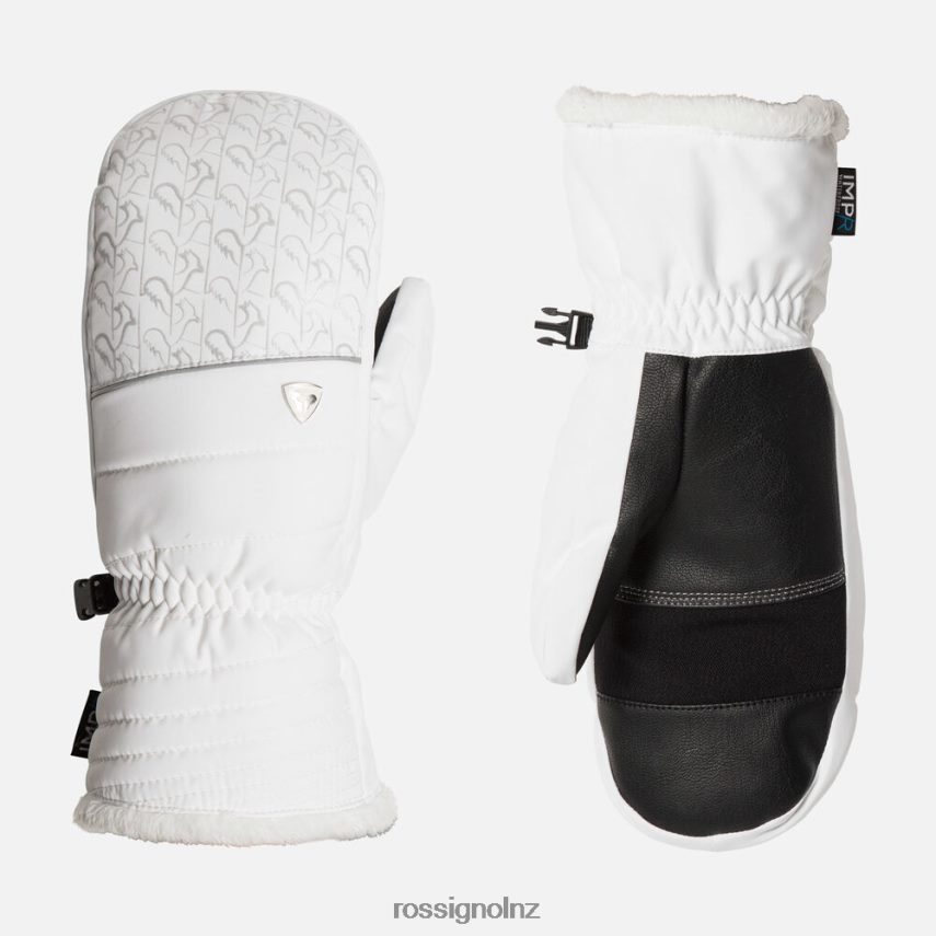 NZ Rossignol Women Temptation Waterproof Ski Mittens White F222Z2744 Accessories