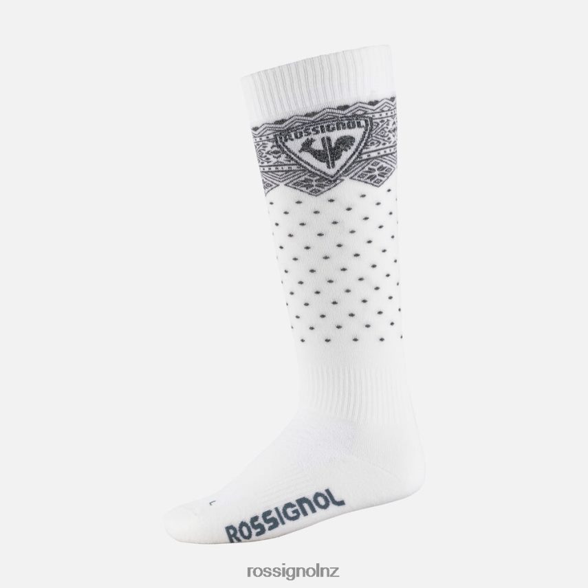 NZ Rossignol Women Sportchic Ski Socks White F222Z21088 Accessories
