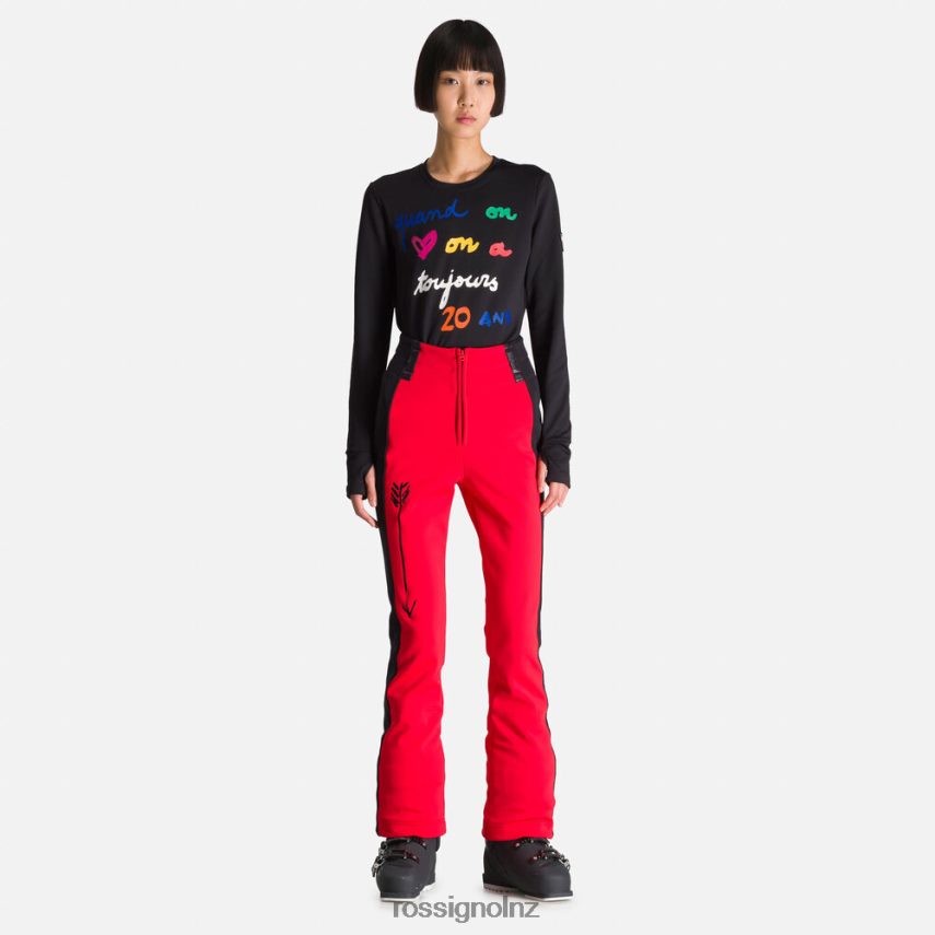 NZ Rossignol Women Jcc Brady Soft Pants Red F222Z21124 Bottoms