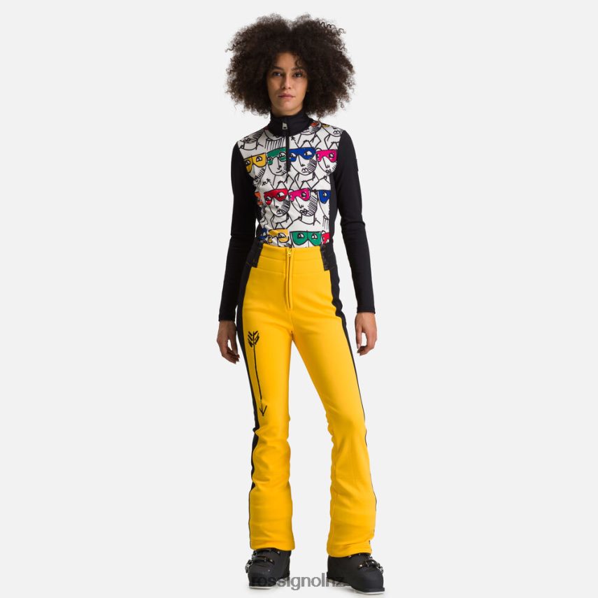 NZ Rossignol Women Jcc Brady Soft Pants Yellow F222Z21078 Bottoms