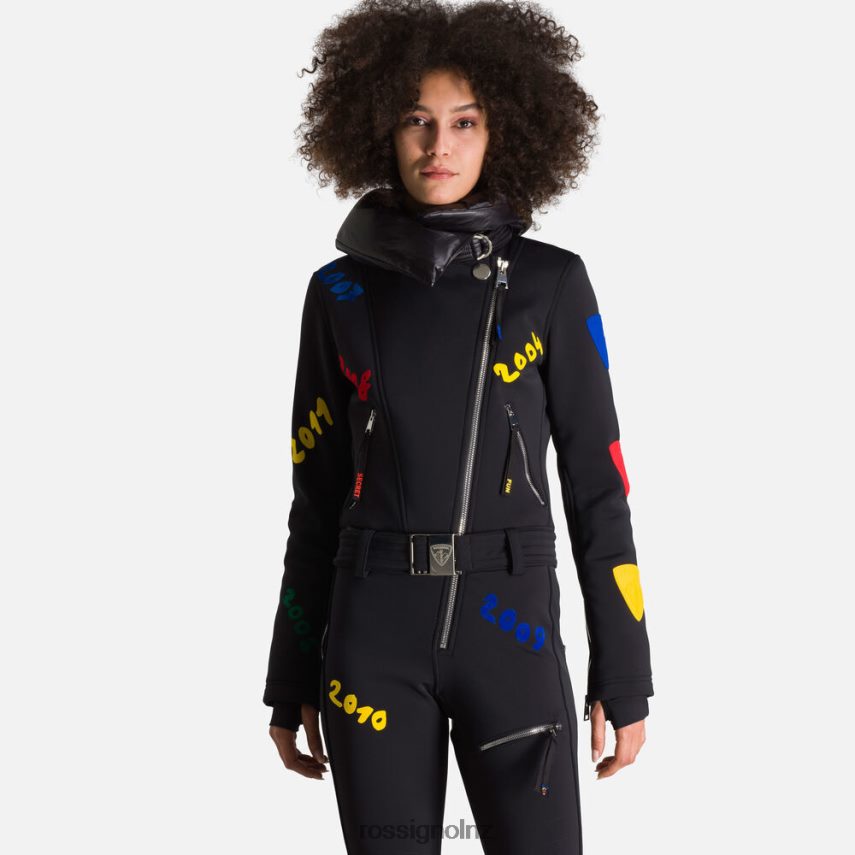 NZ Rossignol Women Jcc Sublim Overalls Black F222Z21079 Bottoms