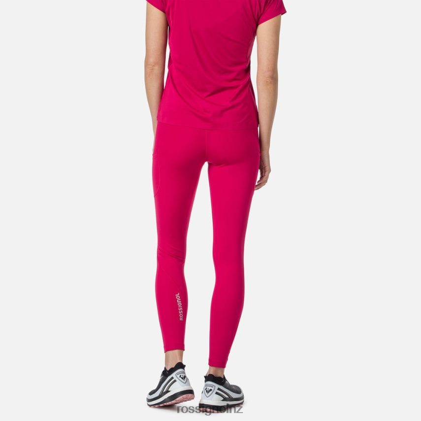 NZ Rossignol Women Lightweight Breathable Running Tights Cherry F222Z21000 Bottoms