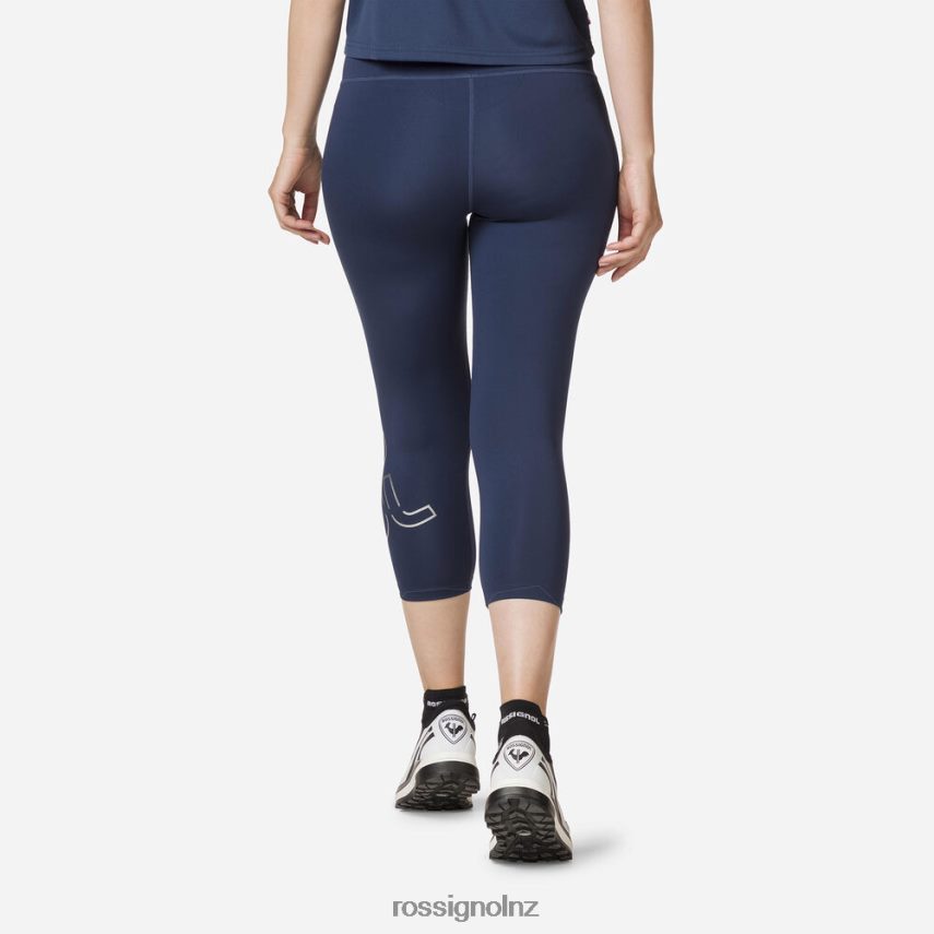 NZ Rossignol Women Stretch 3/4 Running Tights Dark Navy F222Z2913 Bottoms