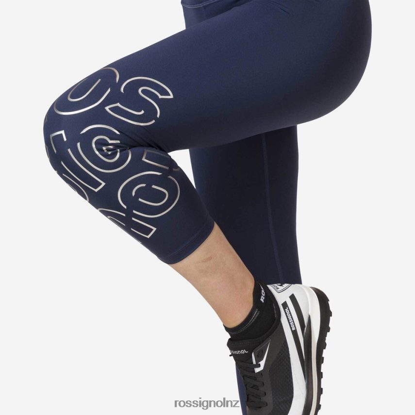 NZ Rossignol Women Stretch 3/4 Running Tights Dark Navy F222Z2913 Bottoms