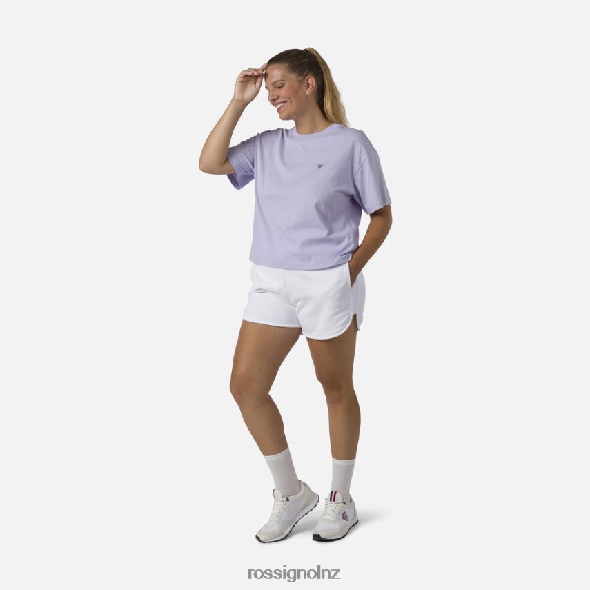 NZ Rossignol Women Cotton Comfortable Shorts White F222Z2844 Bottoms