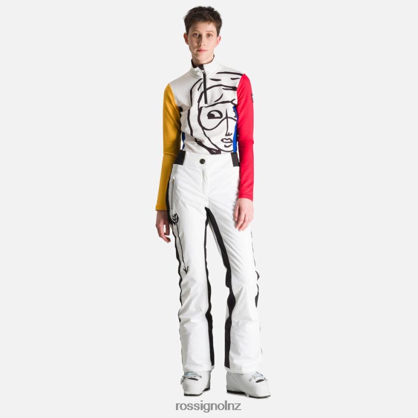 NZ Rossignol Women Jcc Stellar Ski Pants White F222Z21043 Bottoms