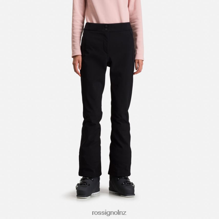 NZ Rossignol Women Softshell Flat Ski Pants Black F222Z21101 Bottoms