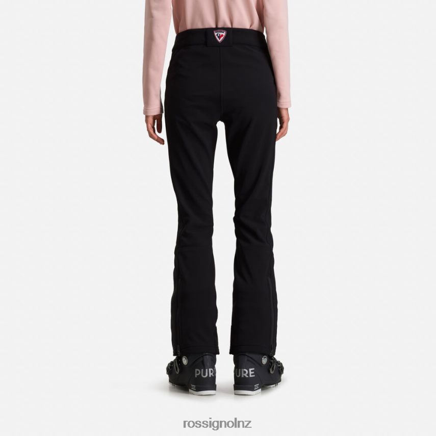 NZ Rossignol Women Softshell Flat Ski Pants Black F222Z21101 Bottoms