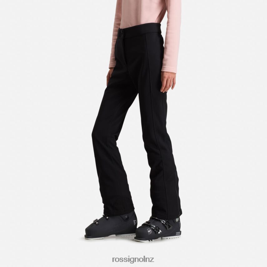 NZ Rossignol Women Softshell Flat Ski Pants Black F222Z21101 Bottoms