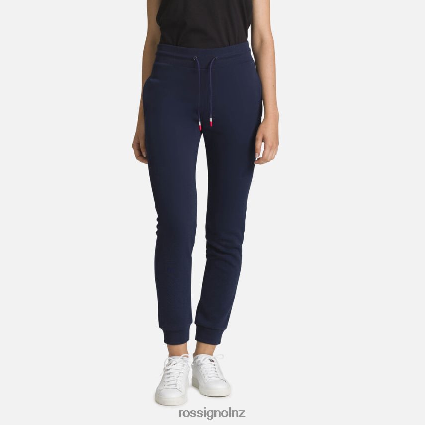 NZ Rossignol Women Logo Cotton Sweatpants Darknavy F222Z2886 Bottoms