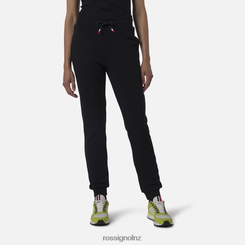 NZ Rossignol Women Logo Fleece Sweatpants Black F222Z2901 Bottoms