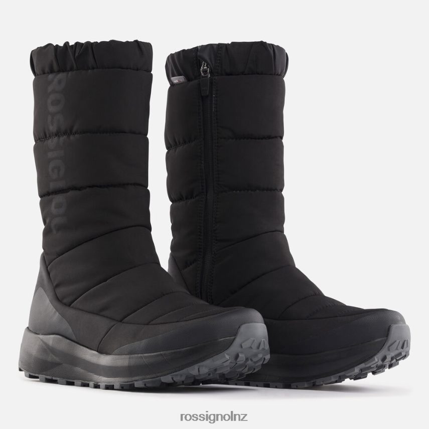 NZ Rossignol Women Podium Knee High Shoes Black F222Z2869 Footwear