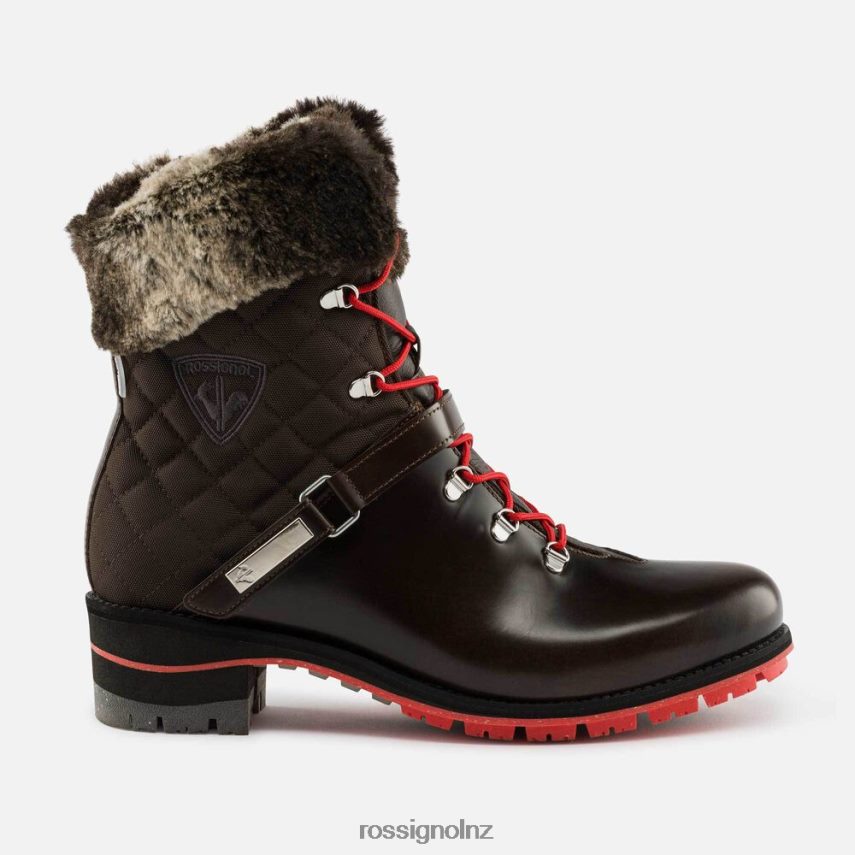 NZ Rossignol Women 1907 Megeve Boots Brown F222Z2773 Footwear