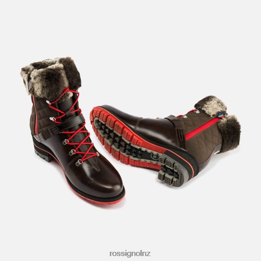NZ Rossignol Women 1907 Megeve Boots Brown F222Z2773 Footwear