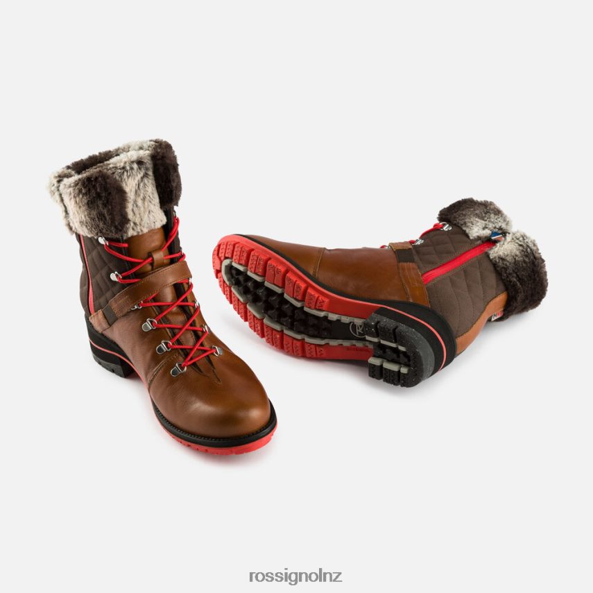 NZ Rossignol Women 1907 Megeve Boots Camel F222Z2770 Footwear