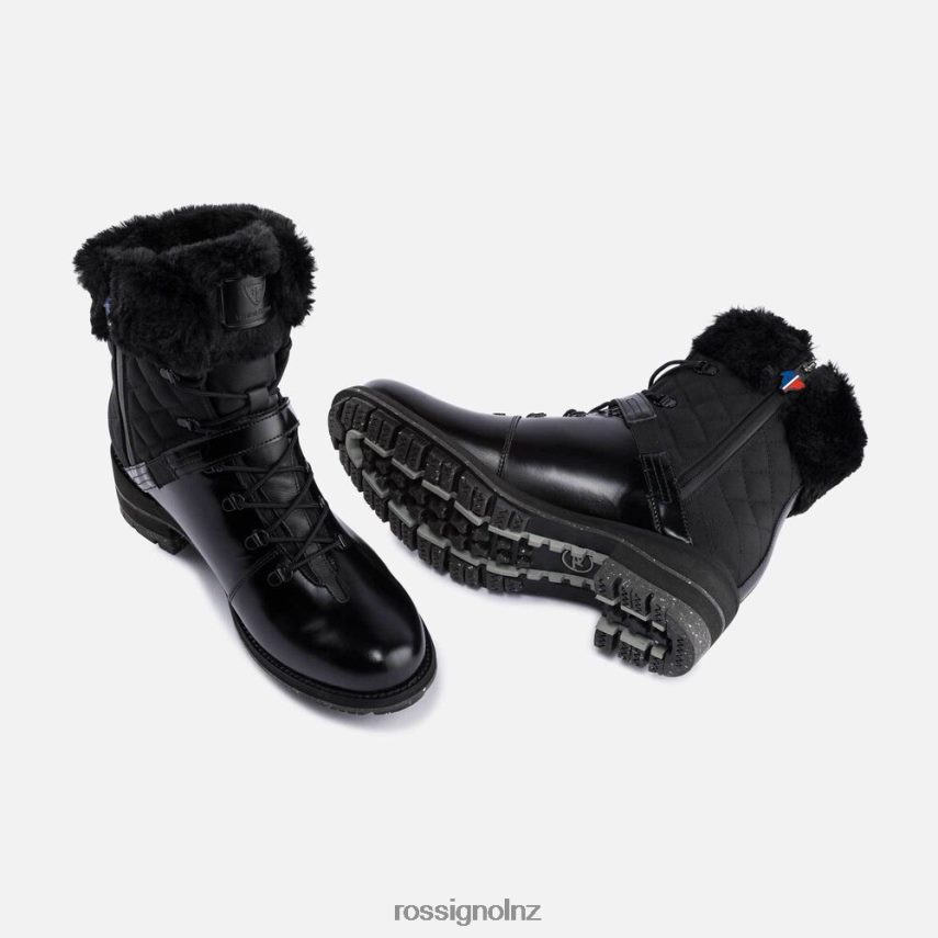 NZ Rossignol Women 1907 Megeve Edition Boots Black F222Z2741 Footwear