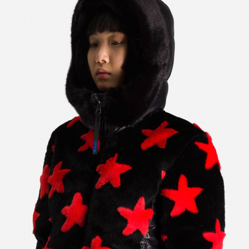 NZ Rossignol Women Jcc Teddy Down Jacket Black F222Z2784 Tops