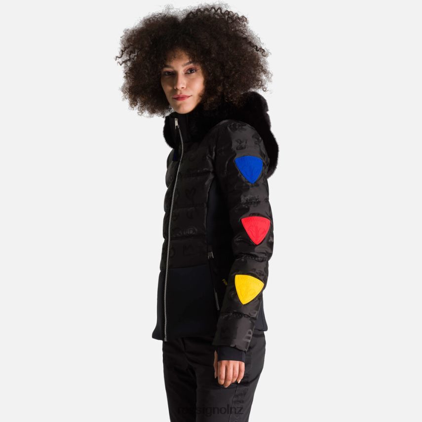 NZ Rossignol Women Jcc Twins Down Jacket Black F222Z2802 Tops