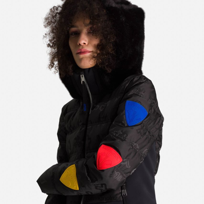 NZ Rossignol Women Jcc Twins Down Jacket Black F222Z2802 Tops