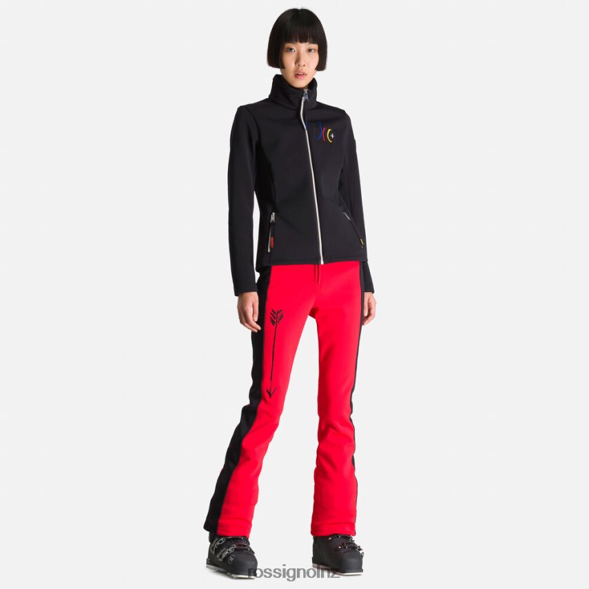 NZ Rossignol Women Jcc Brady Printed Soft Jacket Black F222Z2996 Tops